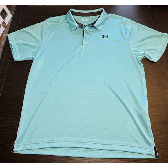 Under Armour Other - Under Armour Loose Fit Polo Size Xxl Aqua Blue